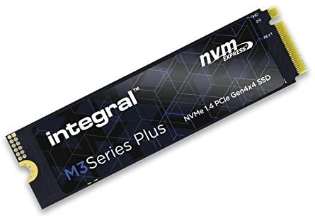 Integral 1TB M3+ SSD NVME M.2 2280 PCIe Gen4x4 R-5000MB/s W-4500MB/s TLC M2 Solid State Drive