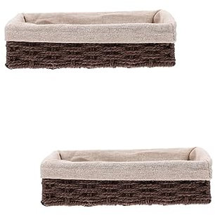 2 Stück Indoor Basket Decor Twine Woven Aufbewahrungsboxen Küche Multifunktionale Lagerbehälter Home Organizer Mini Korbaufbewahrung