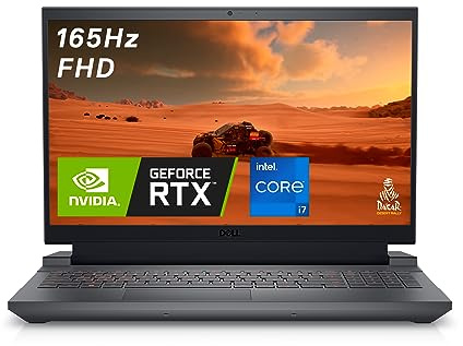 Dell G15 5530 Ordinateur Portable Gaming 15.6 FHD 165Hz, Processeur Intel Core i7-13650HX, NVIDIA GeForce RTX 4050 6Go, RAM 16Go, SSD 512Go, Windows 11 Home, Clavier rétroéclairé AZERTY Français