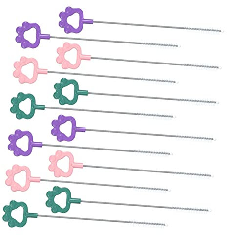 Anneome 12pcs Cleaning Brush Rotating Bottle Cleaner Material for Drinking Water Bottle Cleaning