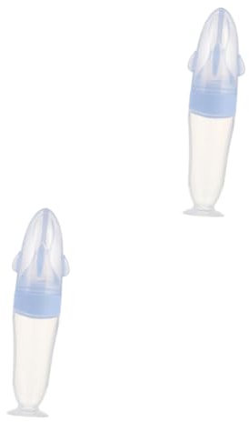 ibasenice 2 Stk Reis-müsli-flasche Getreidefütterer Müslifutter Für Babys Getreidefütterung Futterautomat Für Babynahrung Obst Schnuller Futterspender Für Reisgetreide Kieselgel