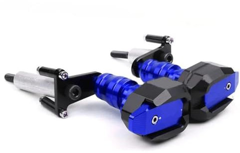DKPMWD Sturzpads Motorrad Für Kawasaki Für NINJA400 Für Ninja 400 2018-2023 Motorrad Fallende Schutz Rahmen Slider Verkleidung Schutz Crash Pad Schutz Motorrad Rahmen(Blau)