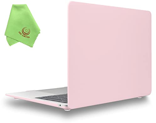 UESWILL Compatible with MacBook Air 13 inch M1 Case A2337 A2179 A1932 Release 2021 2020 2019 2018 with Retina Display Touch ID, Matte Hard Shell Case Cover, Rose Quartz