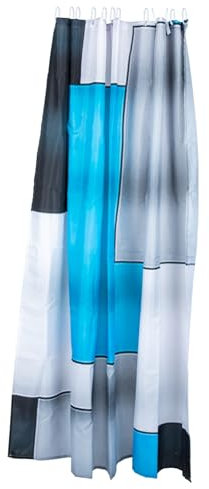 TOPBATHY geometrischer duschvorhang Badezimmerstange für Duschvorhang Solar- Cool duschvorhangstange Badezimmer Vorhang kreativer geometrischer Vorhang hängender Badevorhang Polyester