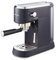 Morphy Richards Signature Compact Espresso Maker, Ground Coffee, Dual Cup, Illuminated Buttons, 1L Water tank, Steam Control, Milk Frother Wand, includes Tamper, Spoon, Stainless Steel, Blue, 172025