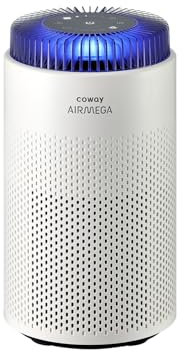 COWAY Luftreiniger Allergiker für Schlafzimmer & kleine Räume, leiser Luftreiniger mit 18,4 dB, CADR 120,1 m³/h, Mood Light, Automatik gegen Pollen, Staub, Tierhaare & Rauch, AIRMEGA 50