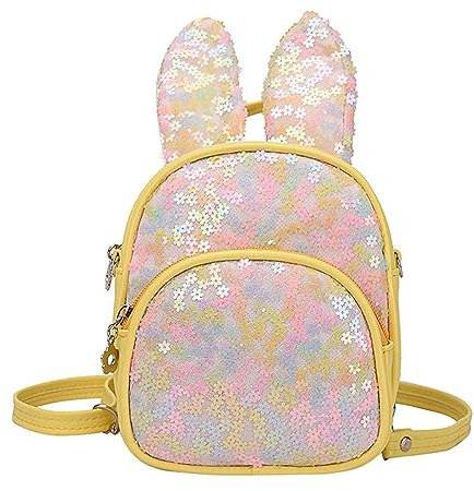 Damen-Wanderrucksack, Ohrspleiß-Rucksack für Jungen und Mädchen, Vorschule, Kindergarten, Ski-Rucksack, gelb, Einheitsgröße