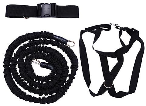 1 Set Corde D'entraînement Élastique Noir de Résistance