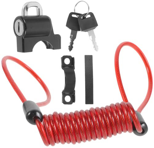 HOLIDYOYO Candado para Casco De Bicicleta Duradero Candado De Seguridad para Motocicleta para Antirrobo Casco Moto Viajes De Escenario