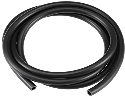 QUARKZMAN Tuyau de lubrifiant en caoutchouc noir 4 mm x 6 mm, 3 m, résistant à l'huile, pour tuyau d'huile et d'eau