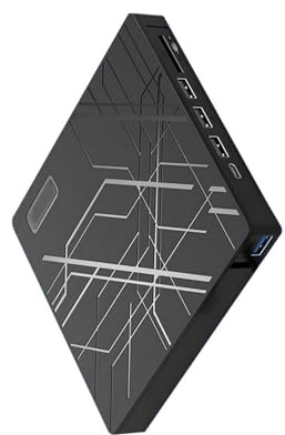 Lecteur de disque externe compact USB C à haute vitesse pour ordinateur portable de bureau, stockage de données, graveur CD/DVD pour ordinateur portable et ordinateur de bureau