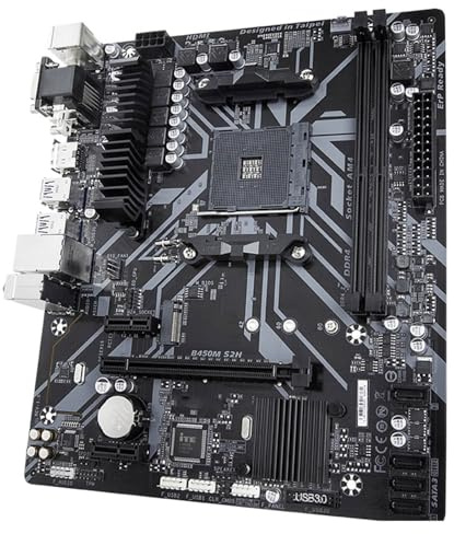 Placa Madre Fit For GIGABYTE B450M S2H con AM4 DDR4 Micro ATX USB 3.1 gen1 VGA DVI-D 32g Ranura m.2