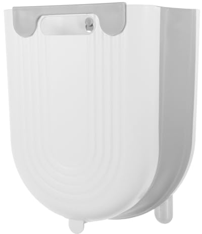 BESPORTBLE Cubo de Basura Plegable Colgante sin Perforaciones para Puerta de Gabinete, Contenedor Espacioso y Práctico para Cocina y Baño, Diseño Compacto y Funcional