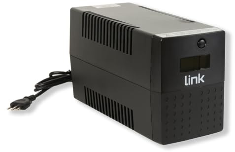 LINK LKUPS1000C - Gruppo di Continuità UPS 1000VA/600W Line-Interactive – 4 Prese con Display LCD, Protezione Alimentazione per PC e Server