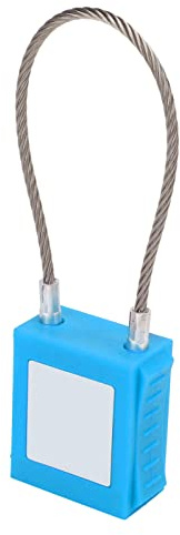 Xiuganpo 85mm Shackle Steel Safety Padlock with Brass Cylinder Lock, Premium Cable Lock for Equipment Maintenance, Perfect for Isolation (Blue)
