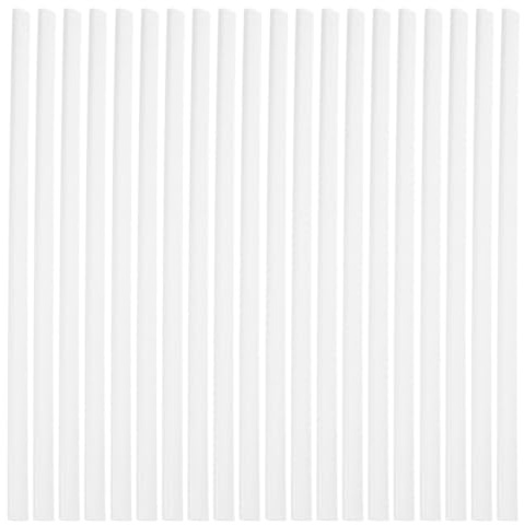 KALLORY Copertine per Rilegatura Scorrevoli A4 in Plastica Bianco 20 Pezzi Barra di Rilegatura per Documenti Rapporto Grande Capacità per Ufficio e Casa