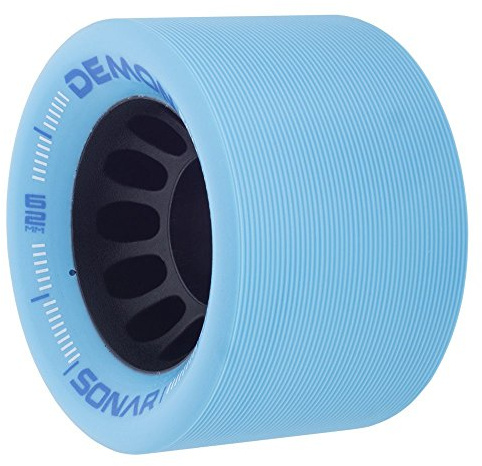 Riedell Demon EDM Roller Skate Wheels - 4 Pack of 43mm x 62mm Wheels | Blue 95A