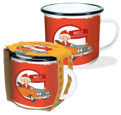 Trötsch Unser Sandmännchen Emaille-Becher Weltentdecker: Emaille-Becher Sandmann