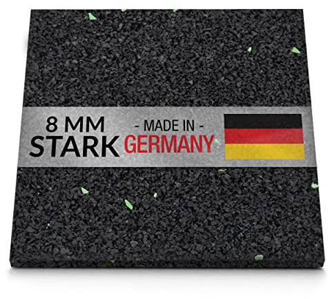 Pickhan Dichtungen, Stanzteile eK 50 Stück 8 mm 90 x 90 mm Terrassenpads Gummigranulat