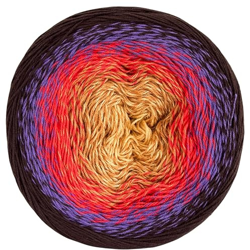 YarnArt - Ovillo de hilo de algodón, 55% algodón, 45% acrílico, 250 g, multicolor