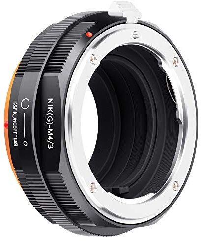 K&F CONCEPT Updated NIK(G) to M4/3 Adapter with Aperture Control Ring, Manual Lens Mount Adapter Compatible with Nikon Nikkor AI/F G-Type Mount Lens to Micro 4/3 MFT M43 Mount Cameras