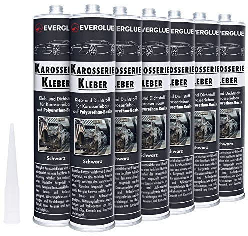 Everglue 1K PU Karosseriekleber flexibel silikonfrei schwarz Kartusche (650507-12)