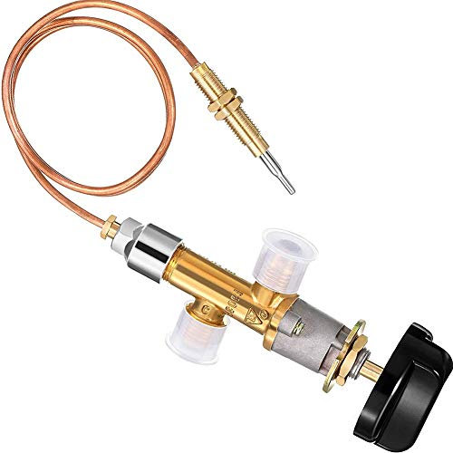 RUSWEST Niederdruckgas Kaminausfall Sicherheitssteuerventil Kit Gasheizung Thermoelements Ersetzen 5/8-18UNF
