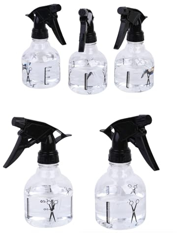 Bayli Lot de 5 vaporisateurs à main pour coiffeur - 250 ml - Vaporisateur à main pour plantes - Vaporisateur réutilisable - Vaporisateur d'eau pour plantes