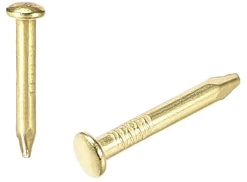 XYWHPGV Pequeño hardware pequeño clavos de hierro 1.5X10mm (DXL) para cajas de madera decorativas de bricolaje accesorios tono dorado 100 piezas(b2f58 90ebe 7c0ed fa871 4dc71 5b3df