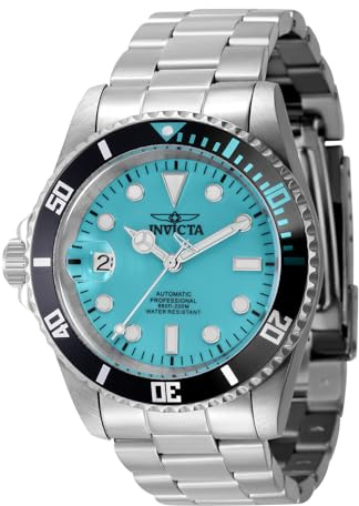 Invicta Pro Diver 44045 Herren Uhr - Automatik Bewegung - Edelstahl mit blauem Zifferblatt - 42 mm