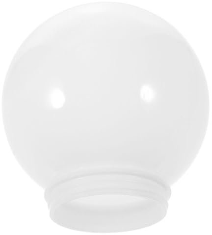 OSALADI Reemplazo De Pantalla De Lámpara Globo Vidrio Esmerilado Poste Lámpara Acrílico 10Cm Cubierta Globo Pantalla Esfera Ópalo Para