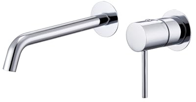 GALYON IMEX Rubinetteria a incasso monocomando GLM039, Ottone, finitura moderna, design in due parti indipendenti, serie Monza (cromato)