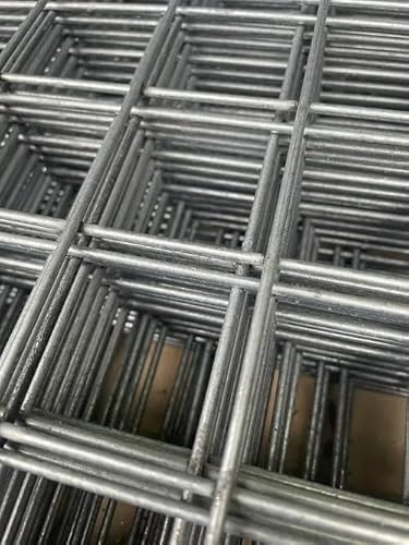Galvanized Welded Wire Mesh Panels | 50mm x 50mm (2 x 2) Mesh Hole | Strong 4mm Wire (100cm x 40cm)