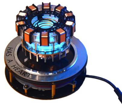 Thinkizen Arc Reactor MK1, reattore ad arco a levitazione magnetica 1:1 con luce LED, galleggiante e rotante in aria, superba replica regalo e decorazione per i fan di Iron Man, Gen 1