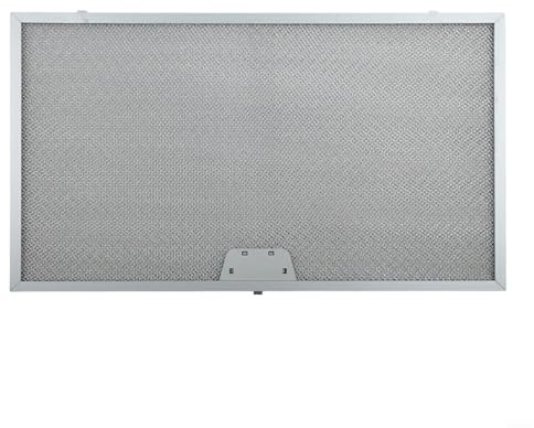 Vasiumic 2 Stück Silber Dunstabzugshaube Filter Metall Mesh Abluftfilter Dunstabzugshaube Filter Ersatz Aluminium Fettfiltration Küche Luftzirkulation System