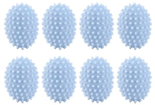 Bola de Lavado 8 Piezas, Pelota Secadora de Ropa PVC para Máquina de Lavado, Depilación Natural - Secado Rápido, Suavizado Ecológico, Ideal para Cuidado de Prendas