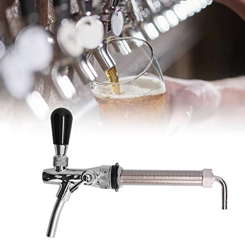 Robinet à Bière Réglable Chromé, Filetage G5/8 Keg Brassage Robinet pour la Maison Bière Bar Restaurants