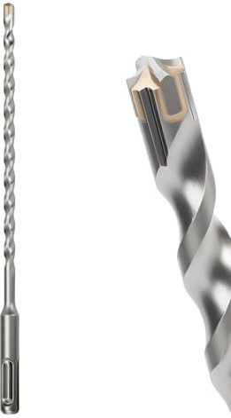 MOXPIFY 6.5mm SDS Masonry Drill Bit 160mm Long for Reinforced Concrete | Brick Walls, 6.5 mm Hammer SDS Plus Drill Bit (6.5mm x 160mm)