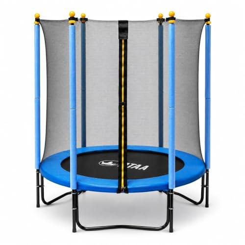 Cama elástica para niños ATAA 140cm Plus – Red Cremallera, Acolchados
