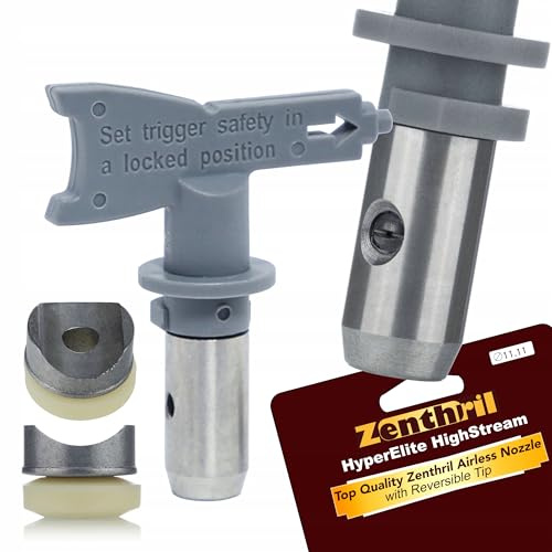 HyperElite HighStream 425 Airless High Pressure Nozzle - Wide Spray Jet 20 cm, 0.025 Inch Opening | For Textured Paints, Elastomers, Facade Protection | Compatible with Zenthril, Rosfix, Graco