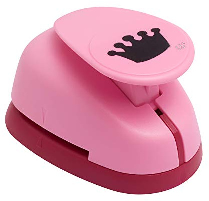 efco 1793508 Krone Motivstanzer L, Kern: Metall, rosa, 9,5 x 6,5 x 6 cm