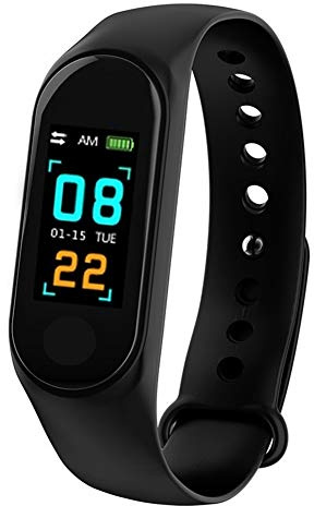 Fitness wristband, waterproof IP68 fitness trackers, colour screen, activity tracker, fitness watch, smart watch, heart rate watch, pedometer call SMS, note for iPhone Android mobile phone., Black