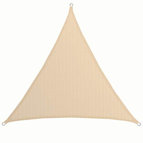 AMANKA 2x2x2 UV Sonnensegel Dreieck Wasserdurchlässig - Sonnenschutz Balkon Dreieckig - 2m Terrassendach Sichtschutz Garten Sonnendach Pool Pergola Trampolin Wohnwagen Sonnenschutz Terrasse Camping