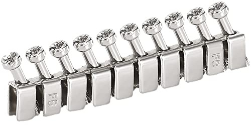 10 Pz FBI-10-6 Ponte Fisso Ponticello 10 Pali per Morsettiere DIN Rail Morsettiera, Insert-Pull Bridging adatto per UK2.5B UK5N