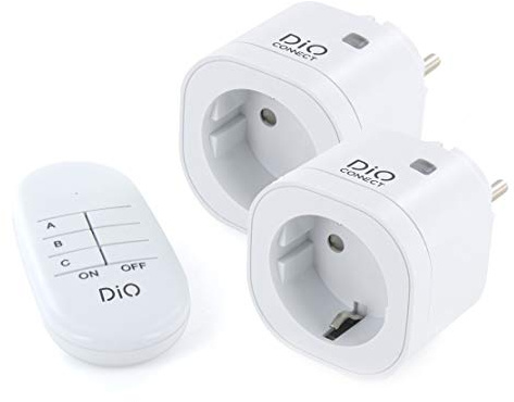 2 Prese connesse (SCH) + telecomando - DiO Connnect