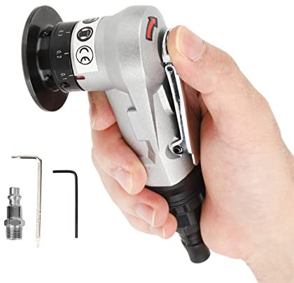 Mini smussatrice pneumatica, macchina portatile per la rifilatura dei metalli Utensile ad aria diritta per rifilatura ad a 45 ° (interfaccia tipo UE)