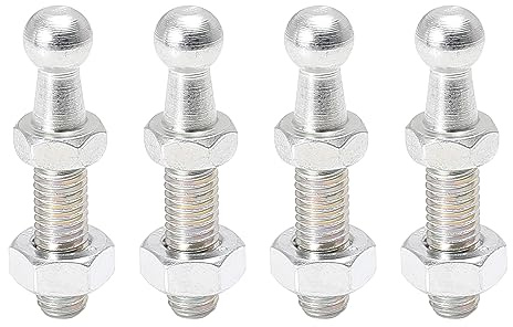 X AUTOHAUX 4 Ensemble 10mm M8x25mm Voiture Vérin à Gaz Boule Goujon pour Vérin à Gaz Chocs