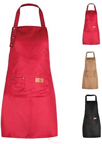 Bedogni Reggio Emilia Grembiule da Cucina per Uomo e Donna con Tasche - Adatto a Taglie Forti - Resiste all'Acqua - Regalo donna - Regalo uomo