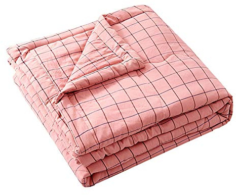 Sommer Kühler Steppdecke Dünne Bettdecke Leicht Und Druckfrei Waschbar Weich Und Hautfreundlich Bequeme Atmungsaktive Bettdecke. (Rosa Kühlergrill,150x200cm)