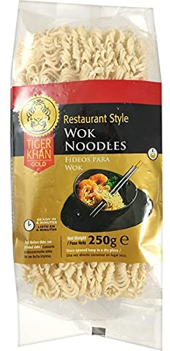 Tiger Khan- Wok-Nudeln - Restaurant Style- Orientalische Nudeln für Wok - 250 Gramm
